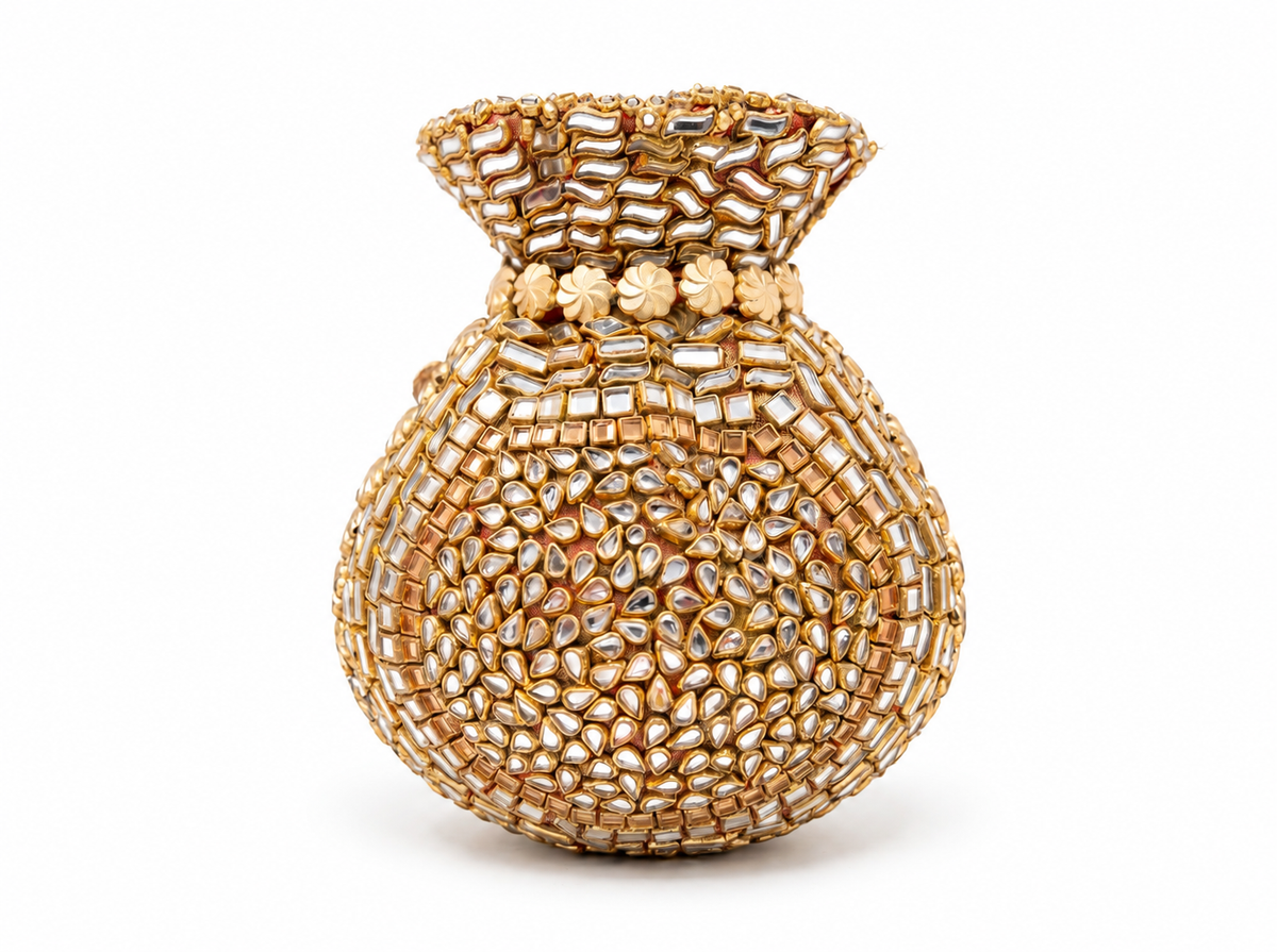 Noor Gold Embellished Potli
