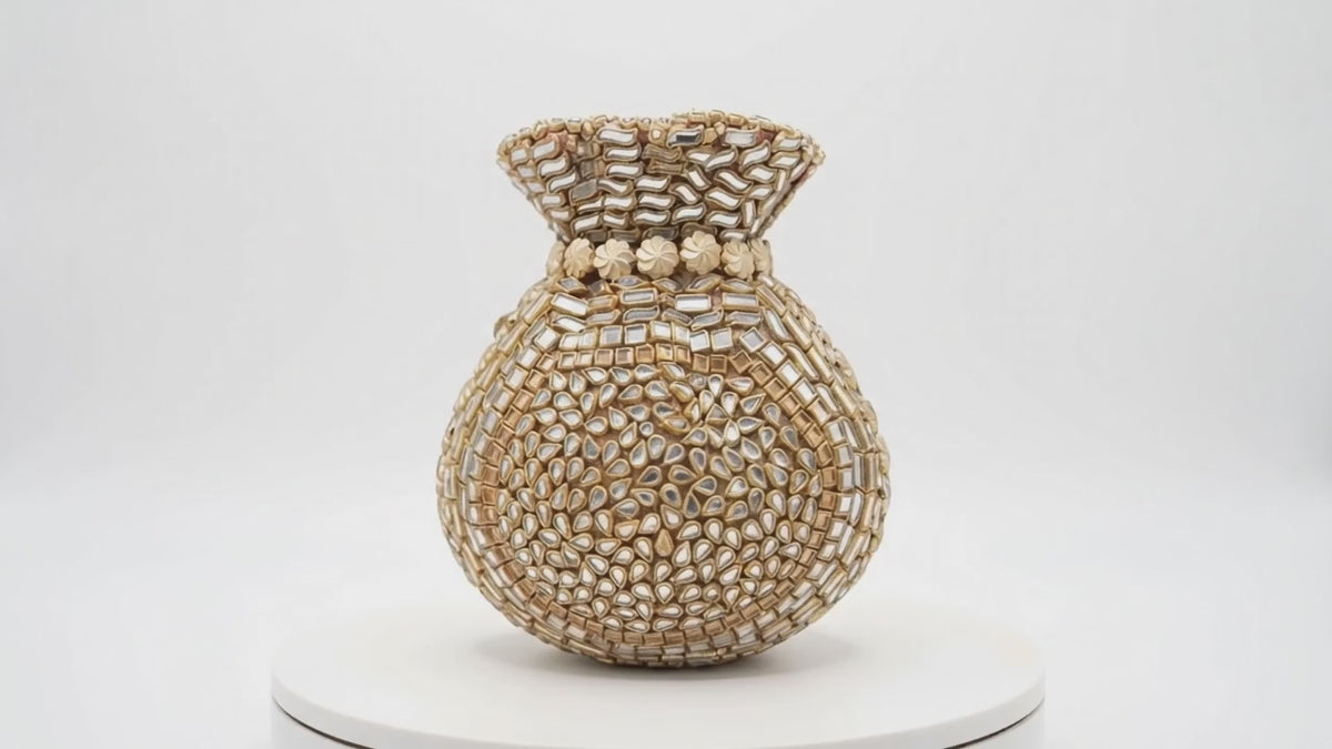 Noor Gold Embellished Potli